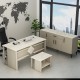 Boss Ofis Takımı 3'lü Set - Masa Sehpa Konsol Kumtaşı - Traverten