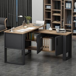 Ares Çalışma Masası Ceviz Antrasit Ares Çalışma Masası Ceviz Antrasit