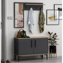 Atlantis Portmanto Antrasit Ceviz