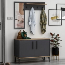 Atlantis Portmanto Antrasit Ceviz