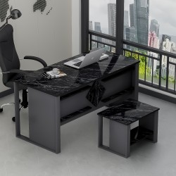 Boss Sehpali Ofis Masası, Büro Takımı, Çalıma Masası, Sehpa (Sandalye ve Aksesuarlar Dahil Değildir)