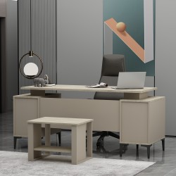 Branco Sehpalı Ofis Takımı (Koltuk Ve Aksesuarlar Dahil Değildir), Sehpalı Çalışma Masası Takım