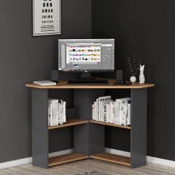 Corner Çalışma Masası Kemençe Antrasit