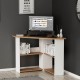 Corner Çalışma Masası Kemençe Beyaz