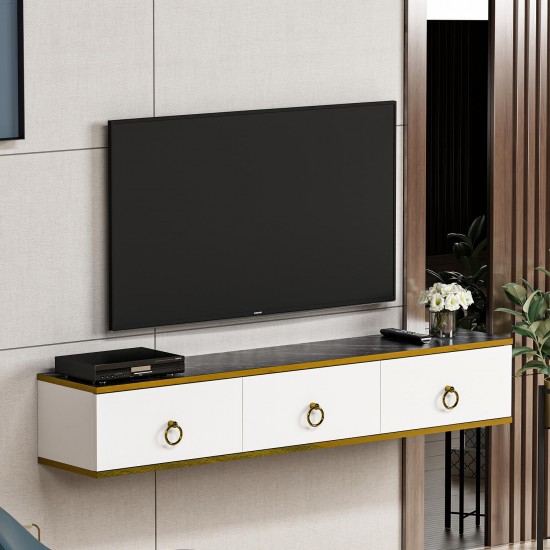 Emma Tv Sehpası Beyaz Royal Mermer