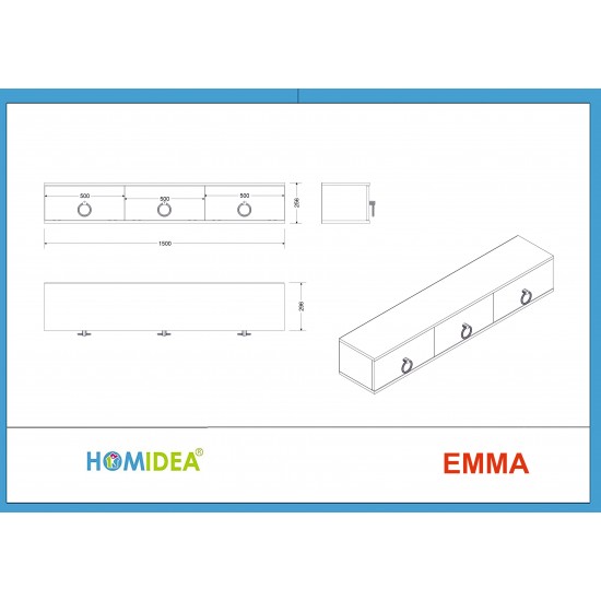 Emma Tv Sehpası Beyaz Royal Mermer