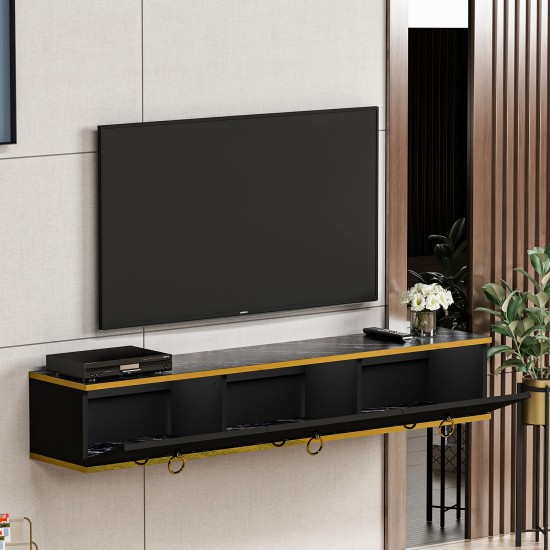Emma Tv Sehpası Siyah Royal Mermer