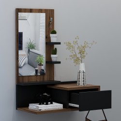 Enki Aynalı Dresuar Ceviz Siyah Enki Aynalı Dresuar Ceviz Siyah