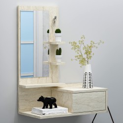 Enki Aynalı Dresuar Traverten