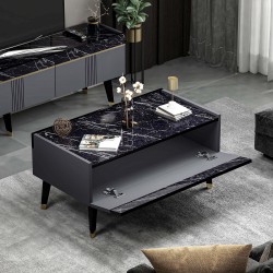 Karya Orta Sehpa Antrasit Royal Mermer Karya Orta Sehpa Antrasit Royal Mermer