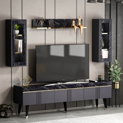 Karya TV Ünitesi Antrasit Mermer