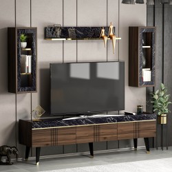 Karya TV Ünitesi Ceviz Mermer
