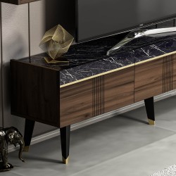 Karya TV Ünitesi Ceviz Mermer Karya TV Ünitesi Ceviz Mermer