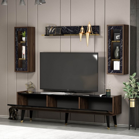 Karya TV Ünitesi Ceviz Mermer