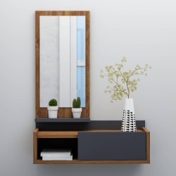 Maya Aynalı Dresuar Ceviz Antrasit Maya Aynalı Dresuar Ceviz Antrasit