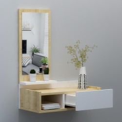 Maya Aynalı Dresuar Meşe Beyaz Maya Aynalı Dresuar Meşe Beyaz