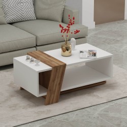 Melisa Orta Sehpa Beyaz Kemence