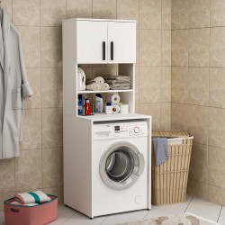 Mia Çamaşır Makinesi Dolabı Beyaz Beyaz