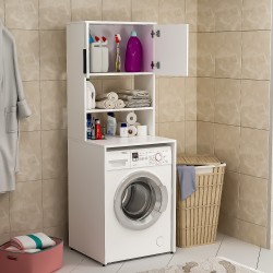 Mia Çamaşır Makinesi Dolabı Beyaz Beyaz Mia Çamaşır Makinesi Dolabı Beyaz Beyaz
