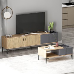 Modena Salon Takımı Sepet Antrasit