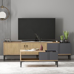 Modena Salon Takımı Sepet Antrasit