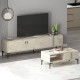  MODENA TV ÜNİTESİ VE ORTA SEHPA TRAVERTEN