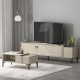  MODENA TV ÜNİTESİ VE ORTA SEHPA TRAVERTEN