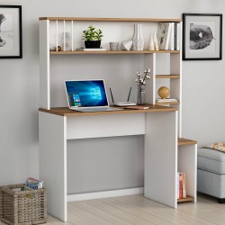 Olivia Çalışma Masası Beyaz Kemençe