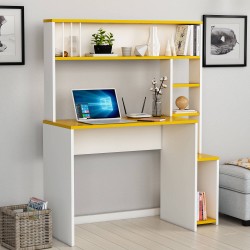 Olivia Çalışma Masası Beyaz Sarı
