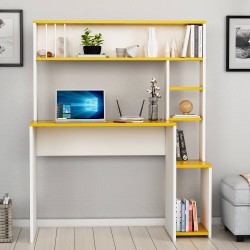 Olivia Çalışma Masası Beyaz Sarı Olivia Çalışma Masası Beyaz Sarı