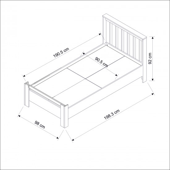 2 Set Yatak Odası Takımı Beyaz Optima Karyola Gupse Makyaj Masası