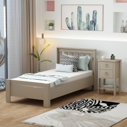 2 Set Yatak Odası Takımı Kumtaşı Optima Karyola Cevher Komodin