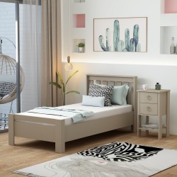 2 Set Yatak Odası Takımı Kumtaşı Optima Karyola Cevher Komodin