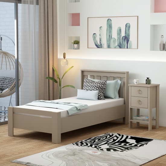 2 Set Yatak Odası Takımı Kumtaşı Optima Karyola Cevher Komodin