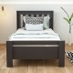 Optima Karyola Antrasit 190 x 90 cm | Modern ve Dayanıklı Tek Kişilik Karyola