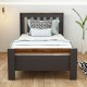 Optima Karyola Antrasit Kemençe 190 x 90 cm | Modern ve Dayanıklı Tek Kişilik Karyola