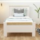 Optima Karyola Beyaz Safirmeşe190 x 90 cm | Modern ve Dayanıklı Tek Kişilik Karyola
