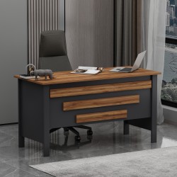 Orion Ofis Makam Çalışma Masası Antrasit Kemençe (Sandalye Dahil Değildir)