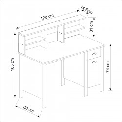 Plus Çalışma Masası Beyaz