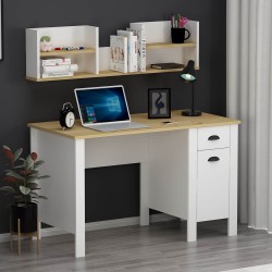 Plus Çalışma Masası Beyaz Safir Meşe
