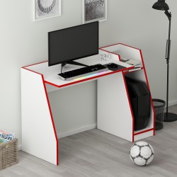ROBY GAMER OYUNCU MASASI BEYAZ KIRMIZI