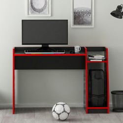 ROBY GAMER OYUNCU MASASI SİYAH KIRMIZI