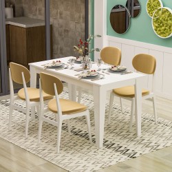 Şimal Yemek Masası 120x72 Beyaz