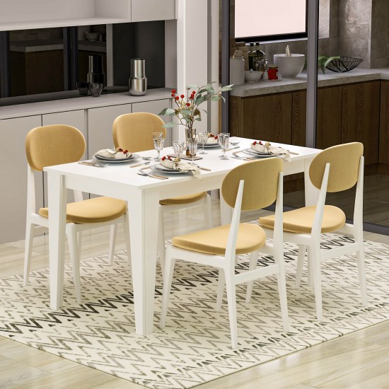 Şimal Yemek Masası 120x72 Beyaz