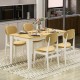 Şimal Yemek Masası 120x72 Beyaz Safir Meşe