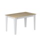 Şimal Yemek Masası 120x72 Beyaz Safir Meşe