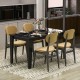 Şimal Yemek Masası 120x72 Siyah - Royal Mermer