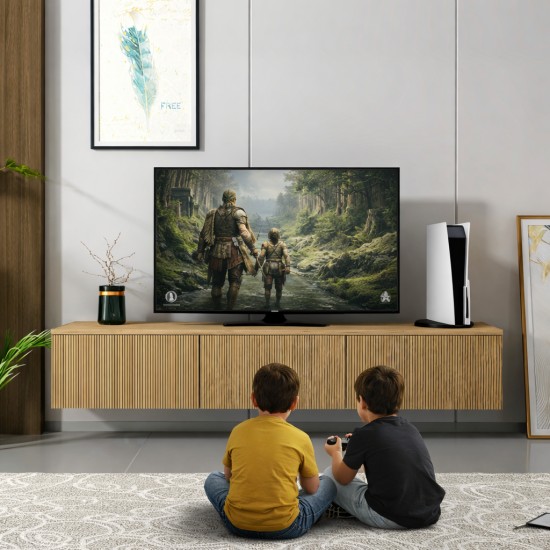 Vesta Ledli TV Ünitesi – Işıklı Ledli Kapaklı TV Ünitesi Sepet Yunus