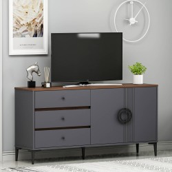 Zoe Konsol Antrasit Ceviz